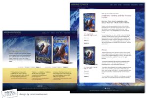 Aisling Fowler, fantasy middle grade author website design