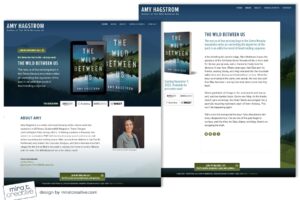 Amy Hagstrom, debut author website design