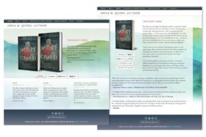 Anna M. Quinn, author website design