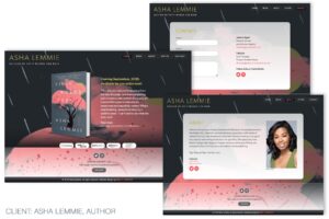 Asha Lemmie, debut author website design