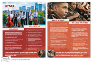 Boston Youth Symphony Orchestra (BYSO), brochure design