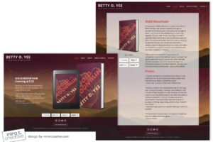 Betty G. Yee, debut author website design