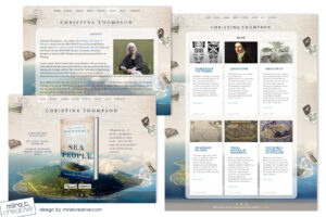 Christina Thompson, author website design