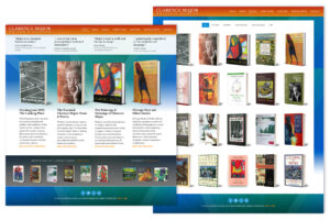 Clarence Major, author and artist portfolio website design