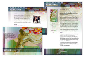 Diane Zinna, author website design