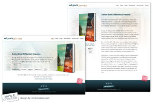 Ed Park, author website design