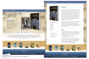 Elizabeth Graver, historical fiction author website design