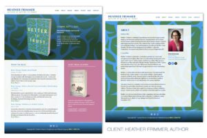 Heather Frimmer, author website design