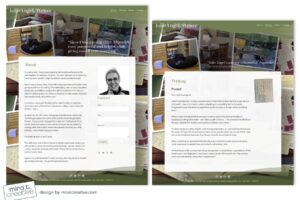 Julie Vogel, writer website design