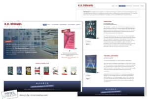 K.E. Semmel author and translator website design