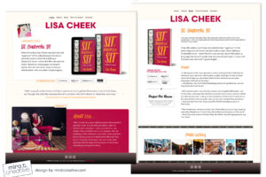 Lisa Cheek, debut author website design