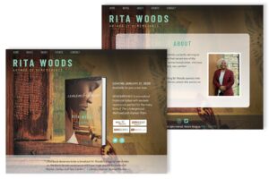 Rita Woods, author website design
