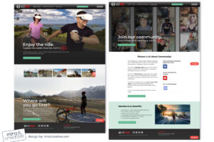 VZFit, Virtual Reality Fitness website design